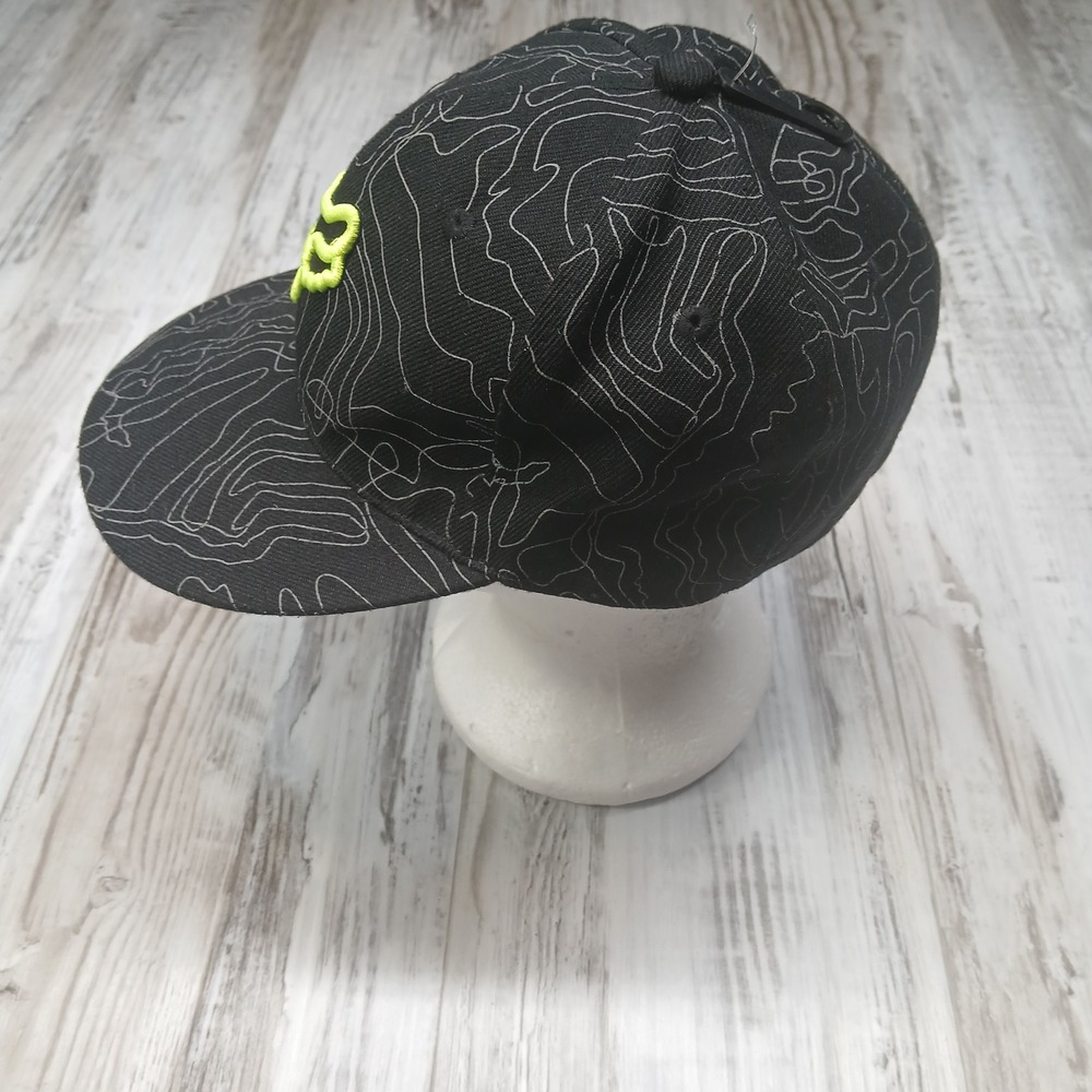 Fox Black Hat with Neon Yellow Logo - Picture 2 of 6